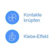 Zeitarbeit: Kontakte Knüpfen, Klebe-Effekt